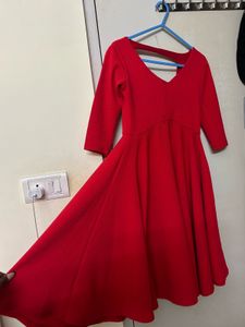 Chic Red Midi Dress