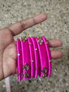 Pink Thread Bangle