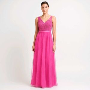 Pink Lace Party Dress