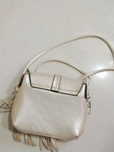 Cute Aesthetic Off White Sling Bags For Women