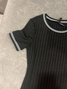 Cotton Ribbed Bodycon Dress
