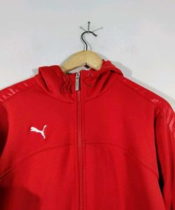 Puma Red Zip-Up Hoodie