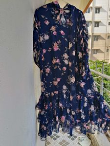 Floral Ruffle Maxi Dress