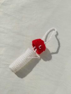 Crochet Mushroom 🍄 Lipstick Holder / Bag Charm