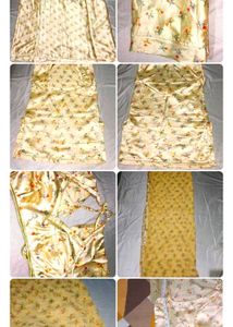 Floral Satin Indian Outfit