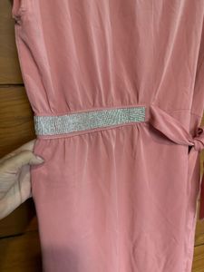Pink Dress with Belt