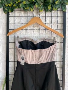 Chic Two-Tone Mini Dress