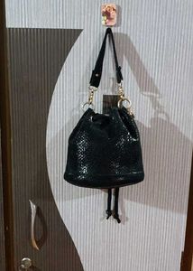 Black Bucket Bag