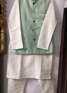 Boys' Ethnic Kurta Set with Vest