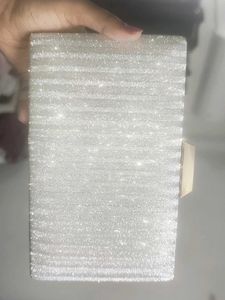 beautiful silver clutch bag