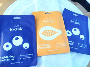 Pack Of 3 ❤️ Foxtale Sheet Masks ✅
