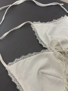 White Lace Halter Top