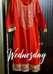 Rust Kurta Set