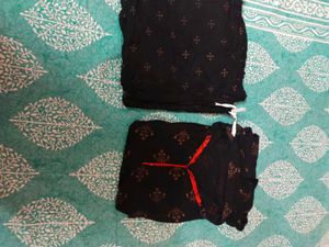 Kurta Plazo Black