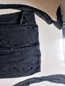 Black Chiffon Gown