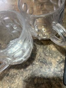 Vintage Crystal Mugs - Set of 2