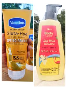 1 Plum Body Lotion & Vaseline Sunscreen