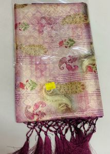 Art Silk Printed Wit Jari Border