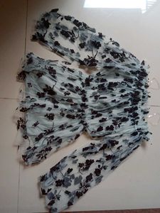 Floral Mesh Top