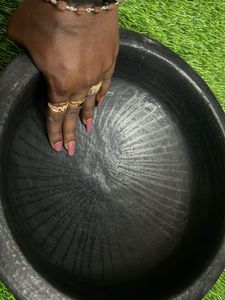 Handmade Black Mud Cooking Kadaai New