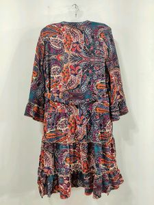 Zudio Multi Colour Printed Dress ( Women)