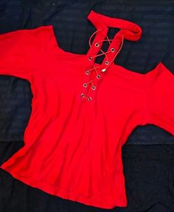 Lace-Up Halter Neck Top