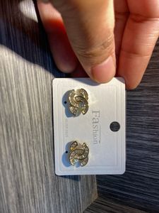 Gold CC Earrings