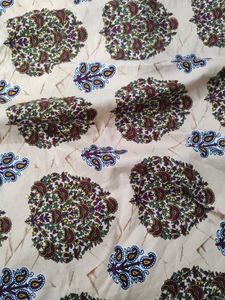 Elastic side Printed Dress Material Fabric King Si