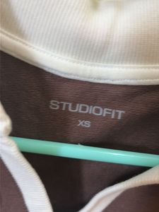 Studiofit Brown Polo Top