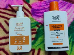 Body Wash And Sunscreen