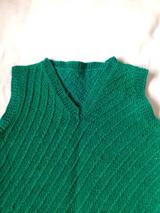 Handmade Winter Clothing Knitted Sweater Vest Top