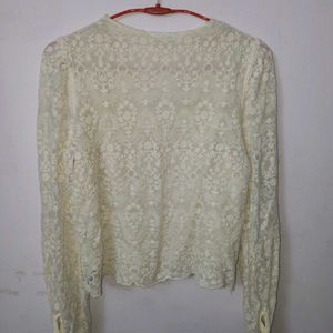 Off White Stylish Top