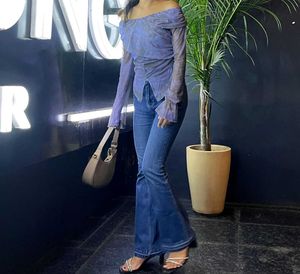 Trendy Blue Tie-Dye Top