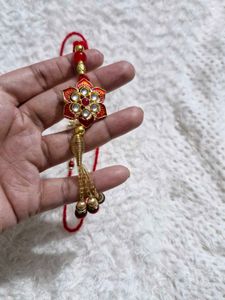 Beautiful Kundan Rakhi For Couple