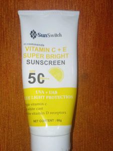 SunSwitch Vitamin C Sunscreen SPF 50