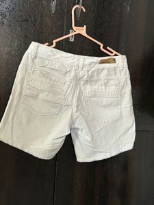 White Denim Shorts