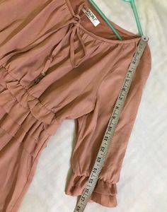 Peach Ruffled Sleeve Top 34-36