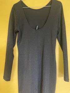 H&amp;M Shimmer Black Dress