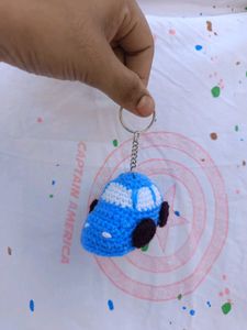 Crochet Mini Car Keychain 😍