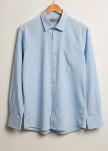 Men's Blue Long Sleeve Shirt