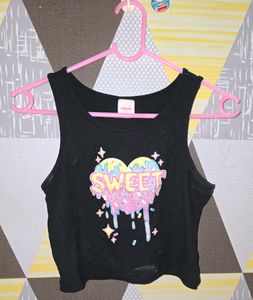 Urbanic Black Crop Top New