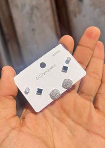 Premium Silver Finish Earrings