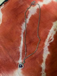 Evil Eye Heart Necklace