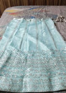 Sky Blue Lahenga Choli