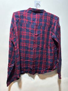 Red &amp; Navy Plaid Flannel