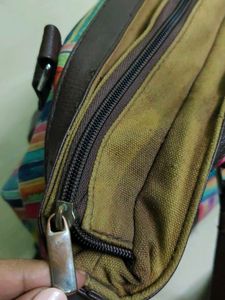 Colorful Striped Tote Bag