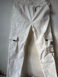 White Cargo Pants
