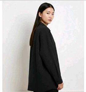 Black Button-Down Shirt