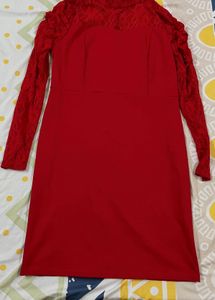 Red Net Dress