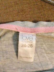 Cute Grey &#39;Love Pugs&#39; Tee